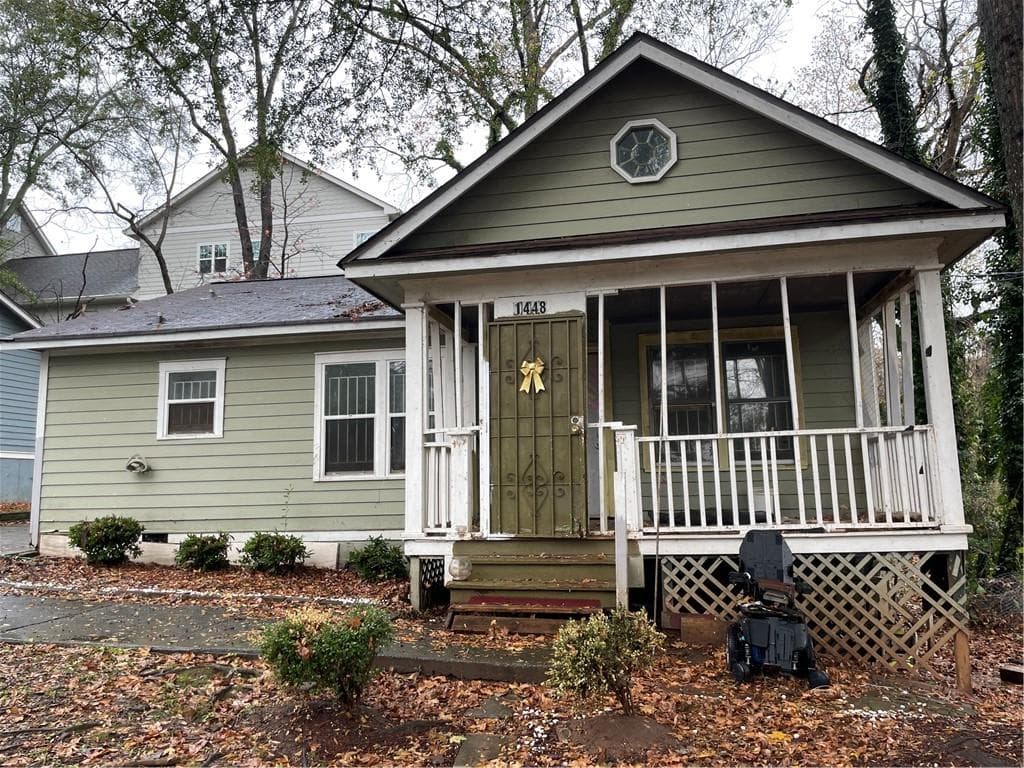 3 bedroom, 1 bathroom, 1,080 sq ft single family residence sold at 1448 Macklone Street, Atlanta, GA 30307