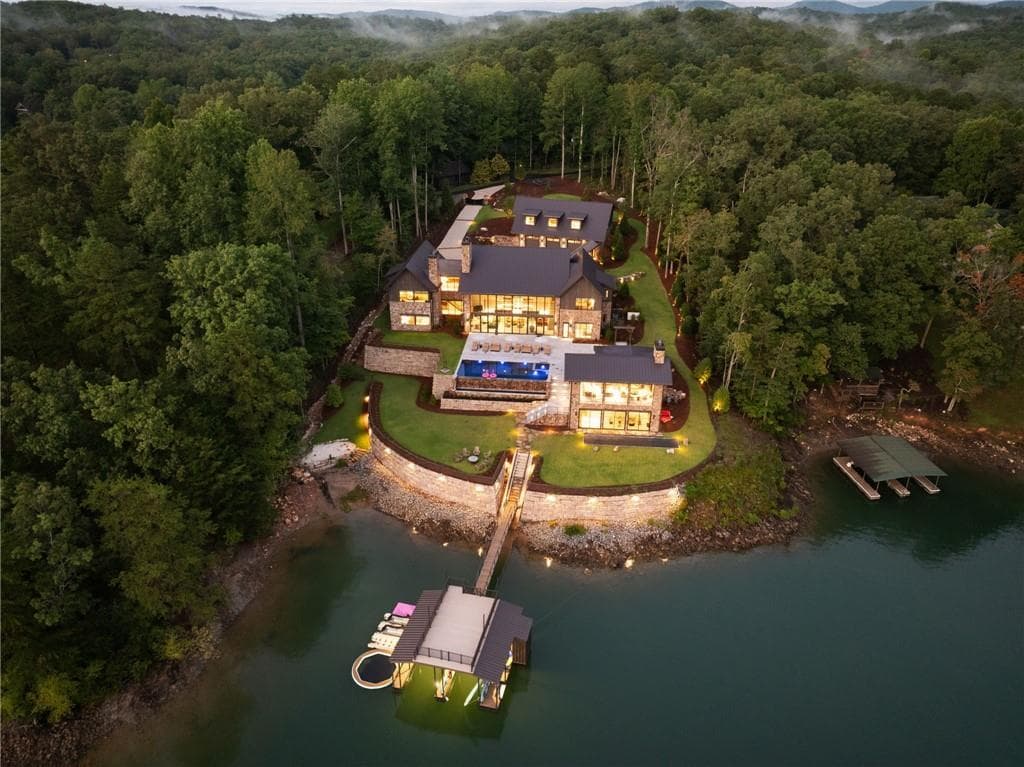 8 bedroom, 12 bathroom, 11,000 sq ft single family residence for rent at 725 Rocky Point Drive, Morganton, GA 30560 for $20,000 a month