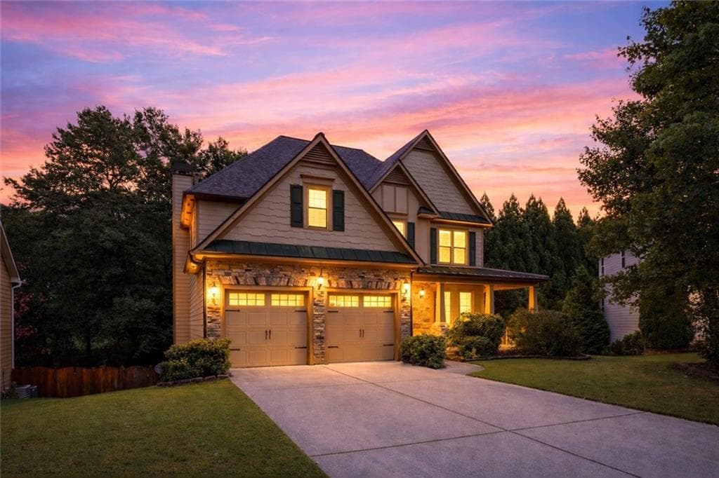 4 bedroom, 3 bathroom, 4,578 sq ft single family residence sold at 5390 Vickery Circle, Cumming, GA 30040
