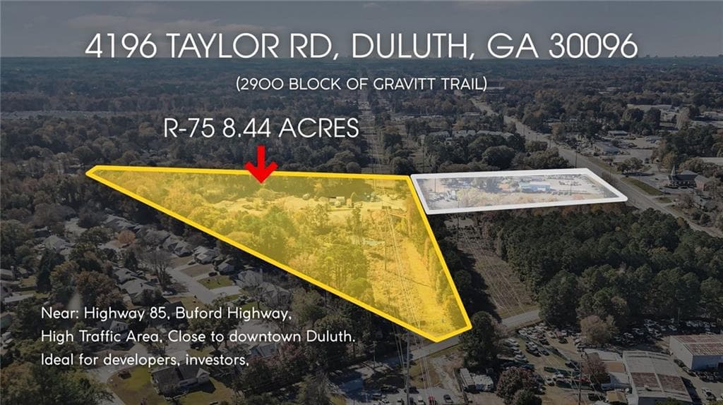 unimproved land for sale at 4196 Taylor Road, Duluth, GA 30096