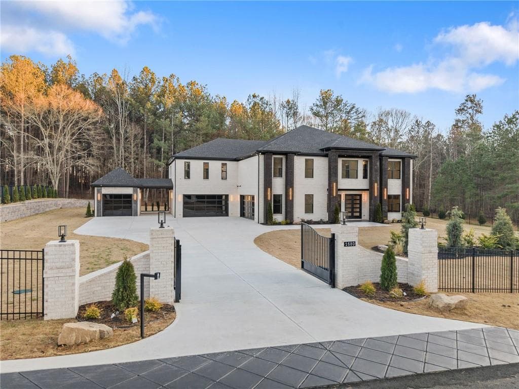 5 bedroom, 6 bathroom, 6,837 sq ft single family residence sold at 1680 Mineral Springs Road, Hoschton, GA 30548
