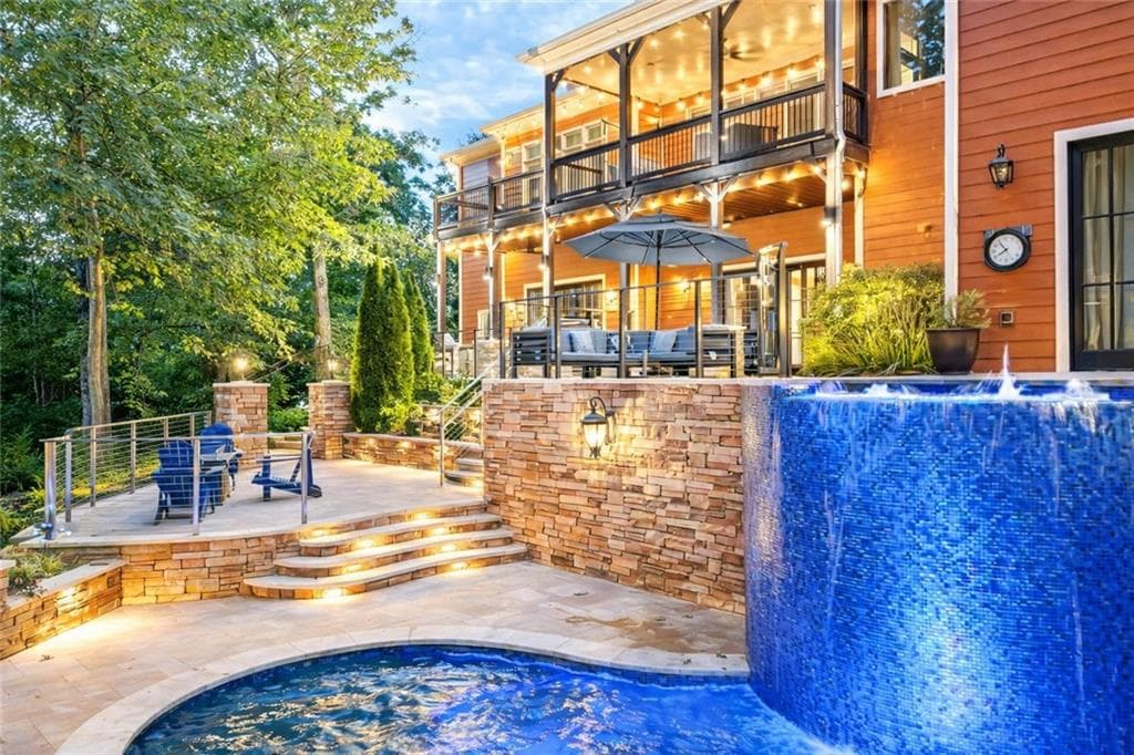7 bedroom, 8 bathroom, 8,520 sq ft single family residence for sale at 6225 Random Winds Bluff, Gainesville, GA 30506 — photo 2