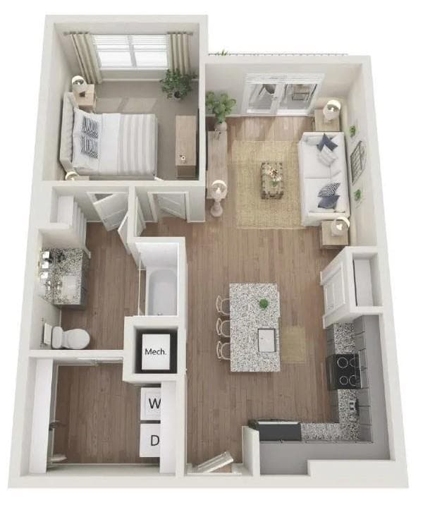 1 bedroom, 1 bathroom, 792 sq ft apartment for rent at 550 Webb Gin House Road 2103, Lawrenceville, GA 30045 for $1,447 a month