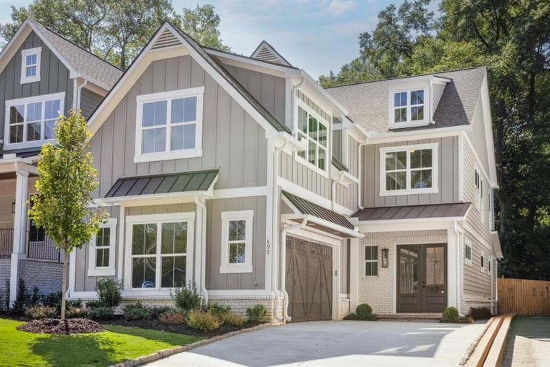 5 bedroom, 4 bathroom, 3,546 sq ft single family residence sold at 490 Waterman Street, Marietta, GA 30060