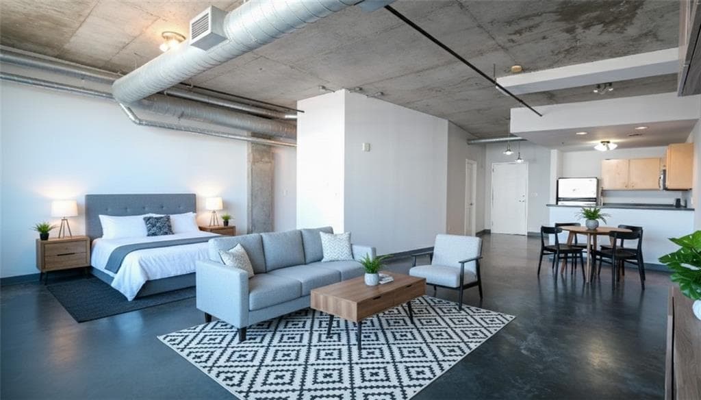 1 bedroom, 1 bathroom, 889 sq ft condominium sold at 115 W Peachtree Place 709, Atlanta, GA 30313