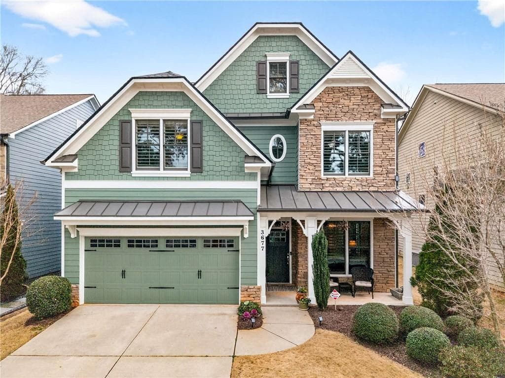 4 bedroom, 5 bathroom, 3,848 sq ft single family residence sold at 3677 School Street, Atlanta, GA 30341