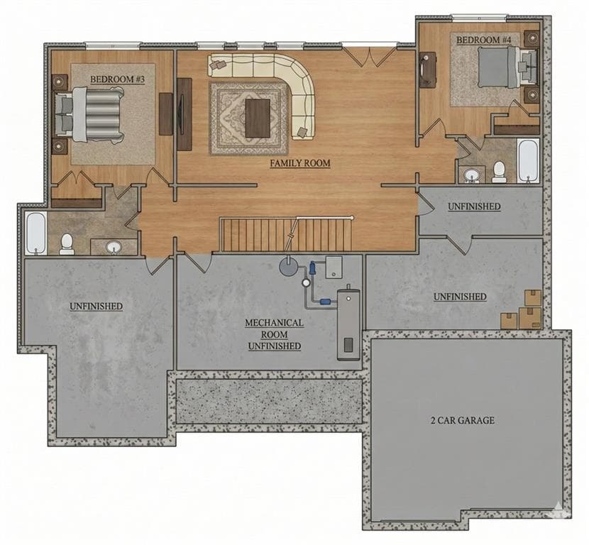 4 bedroom, 5 bathroom, 3,455 sq ft single family residence for sale at 4610 Blakeford Court, Flowery Branch, GA 30542 — photo 6