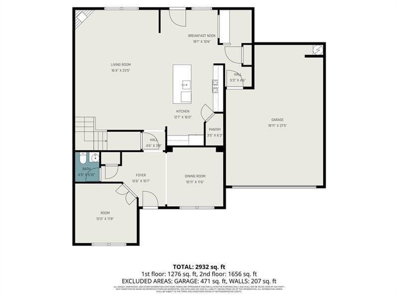 4 bedroom, 3 bathroom, 3,128 sq ft single family residence for sale at 55 Clubhouse Way, Acworth, GA 30101 — photo 6