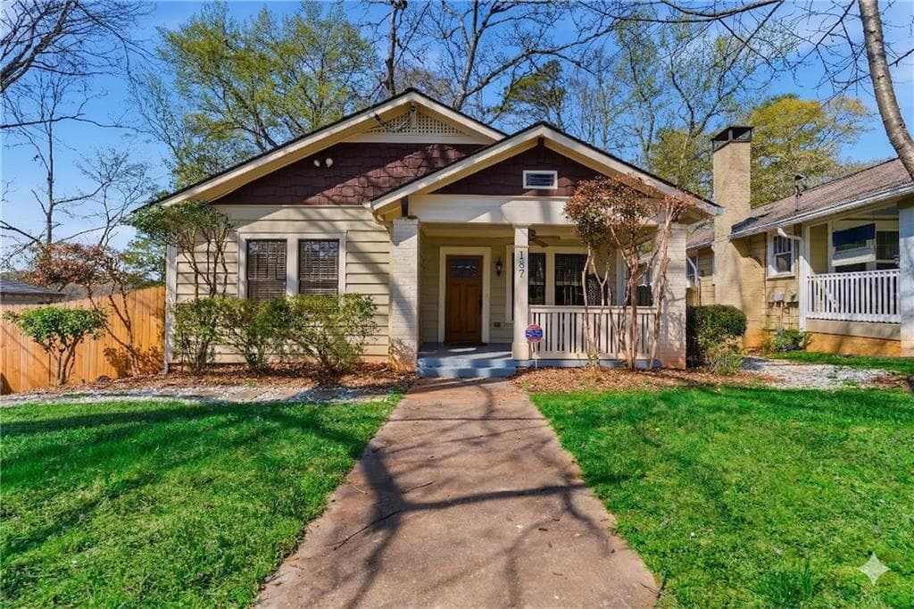 3 bedroom, 2 bathroom, 1,275 sq ft single family residence sold at 187 Clifton Street, Atlanta, GA 30317