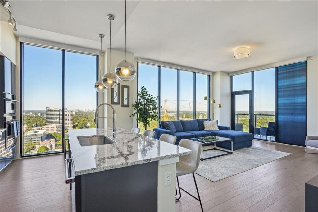 2 bedroom, 2 bathroom, 1,459 sq ft apartment for rent at 1400 W Peachtree Street 2721, Atlanta, GA 30309 for $9,400 a month — photo 1 of 25