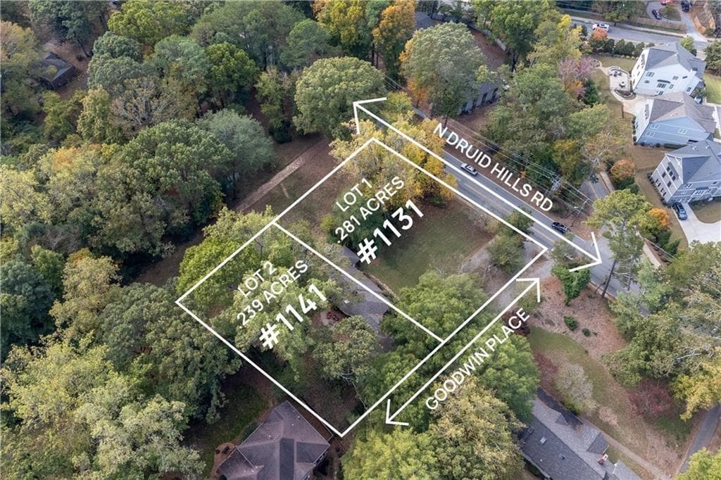 2 bedroom, 2 bathroom single family residence sold at 1131 Goodwin Place, Brookhaven, GA 30319
