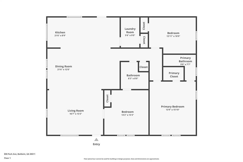 3 bedroom, 2 bathroom, 1,764 sq ft single family residence under contract at 800 Park Avenue, Baldwin, GA 30511 — photo 2