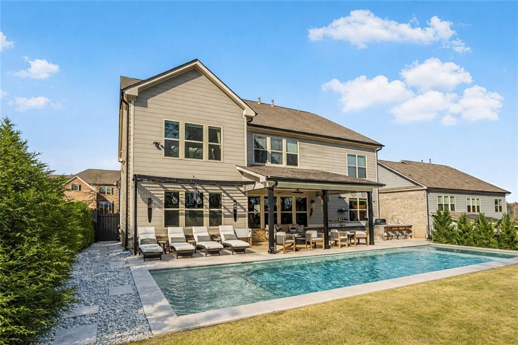 5 bedroom, 4 bathroom, 4,148 sq ft single family residence sold at 3820 Mabry Ridge Drive, Buford, GA 30518