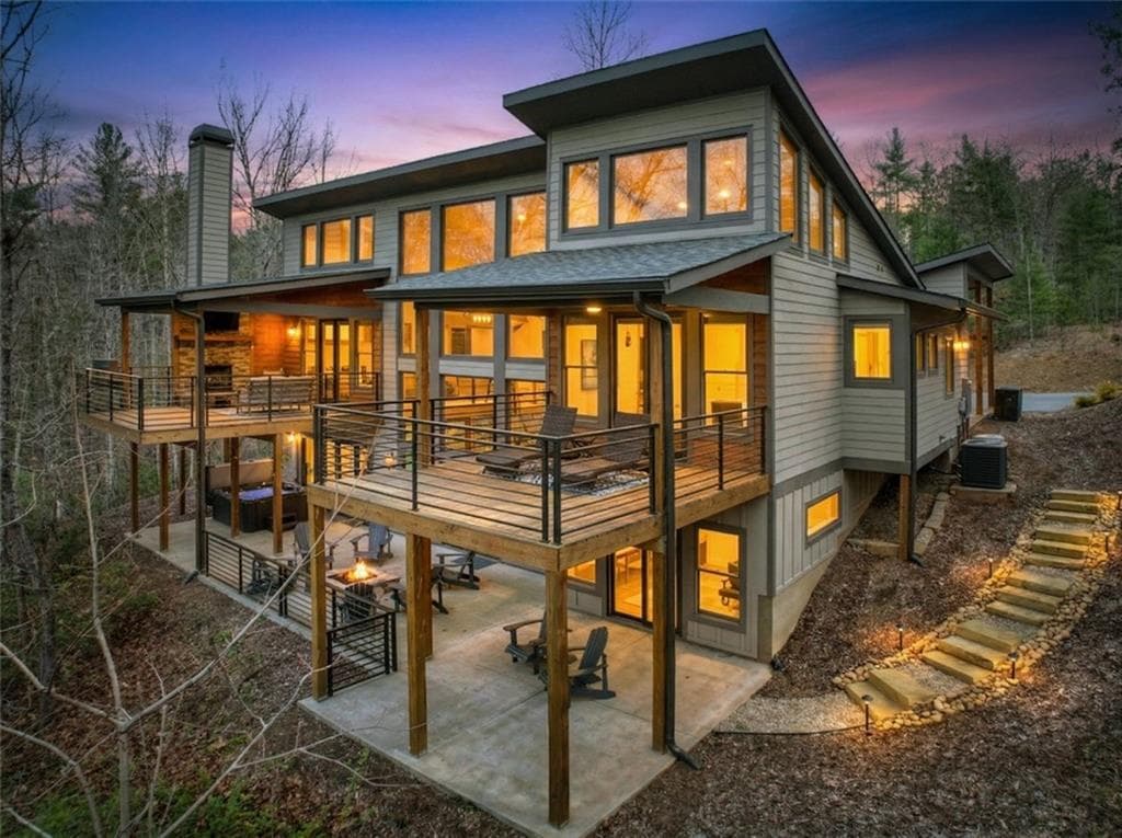 4 bedroom, 5 bathroom, 3,640 sq ft single family residence for sale at 466 E Watersong Bluff, Ellijay, GA 30540