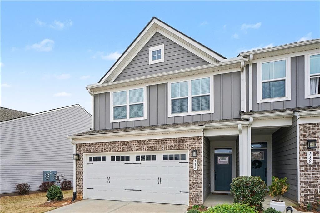 3 bedroom, 3 bathroom, 1,924 sq ft townhouse sold at 136 Salt Lake Lane, Hoschton, GA 30548