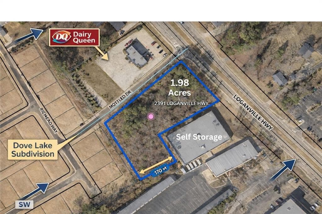 unimproved land for sale at 2391 Loganville Highway, Grayson, GA 30017