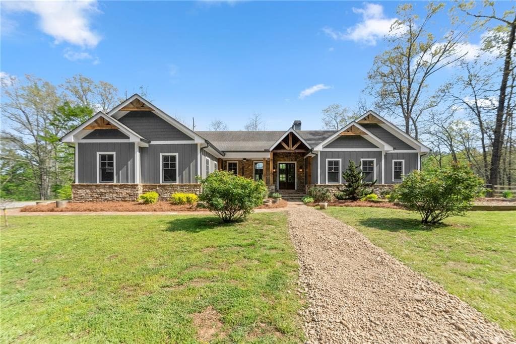 6 bedroom, 6 bathroom, 6,000 sq ft single family residence sold at 319 River Valley Road, Dawsonville, GA 30534