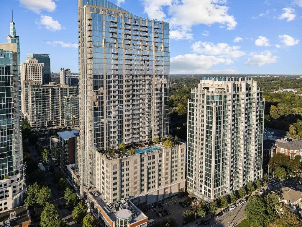 2 bedroom, 1 bathroom, 861 sq ft condominium for sale at 855 Peachtree Street 2410, Atlanta, GA 30308 — photo 1 of 52