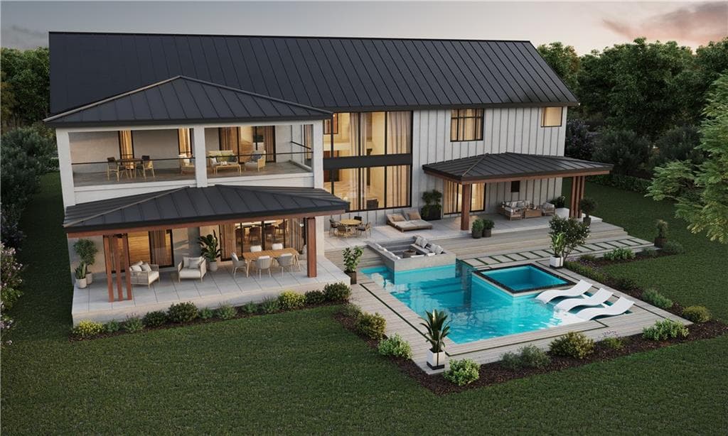 6 bedroom, 7 bathroom, 7,409 sq ft single family residence for sale at 3310 Pucketts Mill Road, Buford, GA 30519 — photo 2