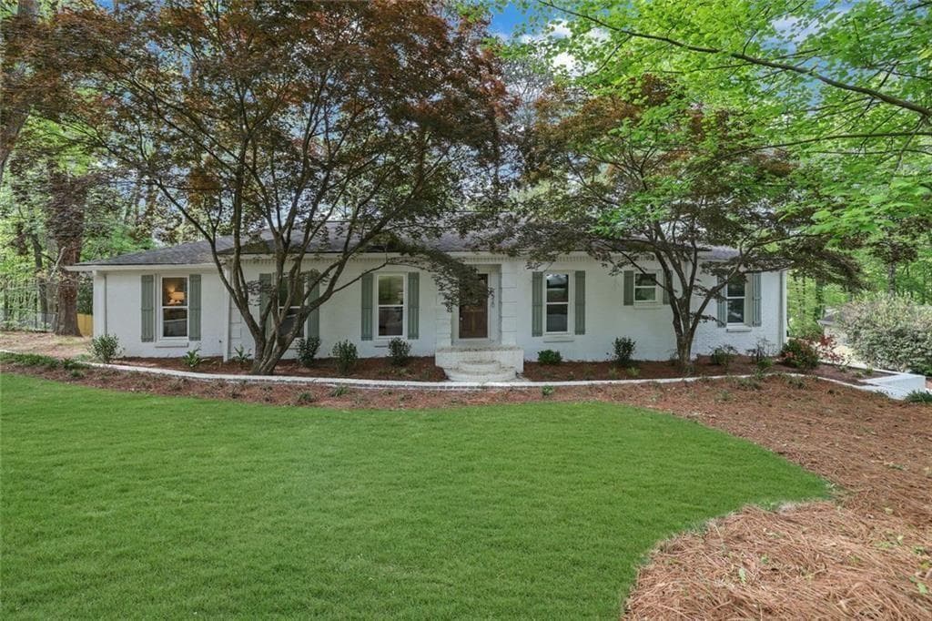 5 bedroom, 3 bathroom, 3,396 sq ft single family residence sold at 4520 Huntridge, Roswell, GA 30075