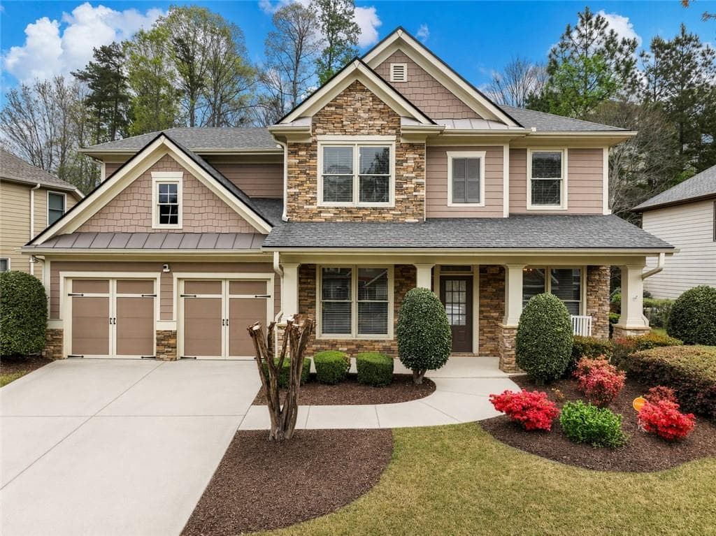 5 bedroom, 3 bathroom, 3,043 sq ft single family residence for sale at 7529 Brookstone Circle, Flowery Branch, GA 30542