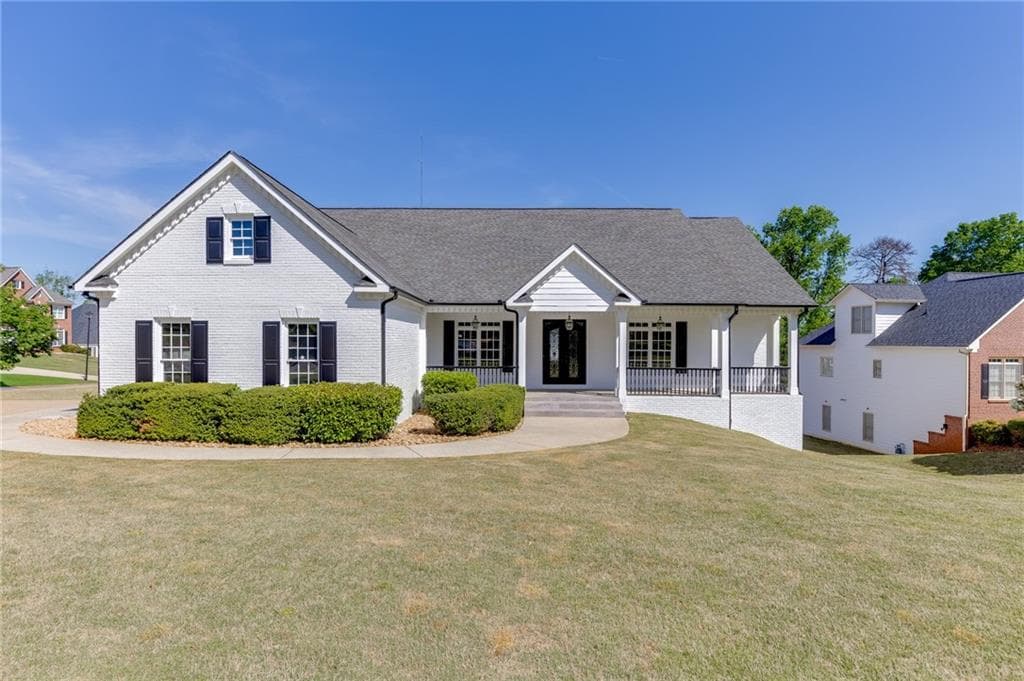 6 bedroom, 4 bathroom, 5,169 sq ft single family residence sold at 5821 Chalet Way, Hoschton, GA 30548