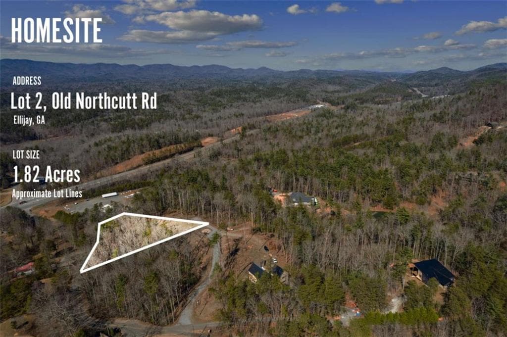 single family residence for sale at Lot 2 Old Northcutt Road, Ellijay, GA 30540