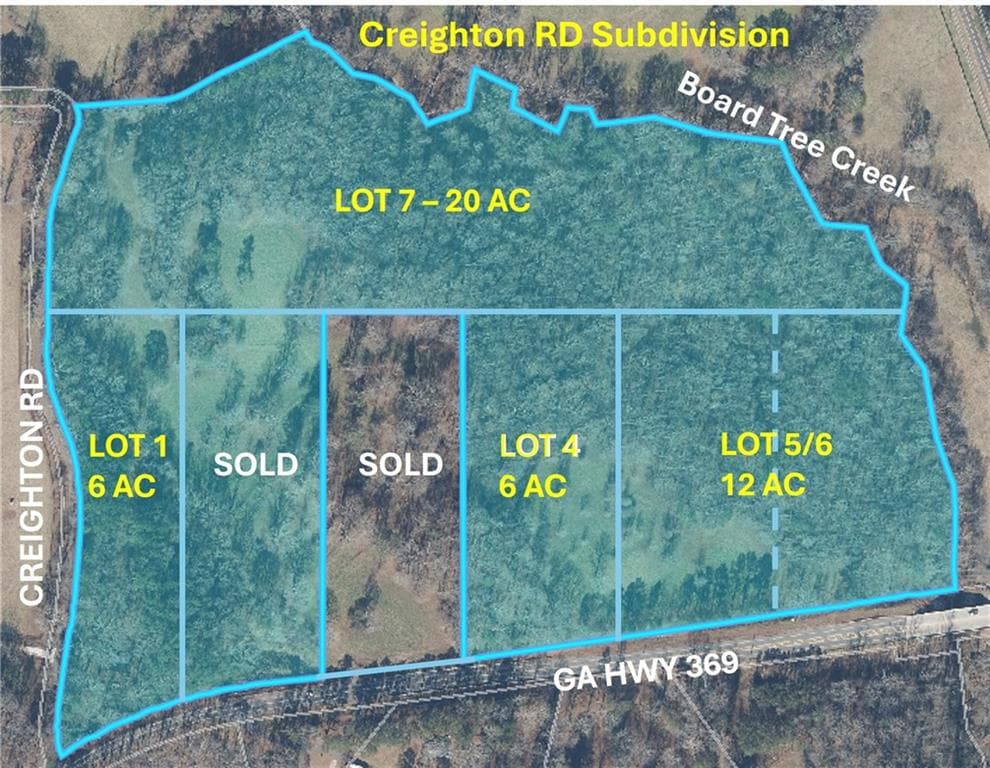 single family residence sold at 0 Creighton Road, Ball Ground, GA 30107