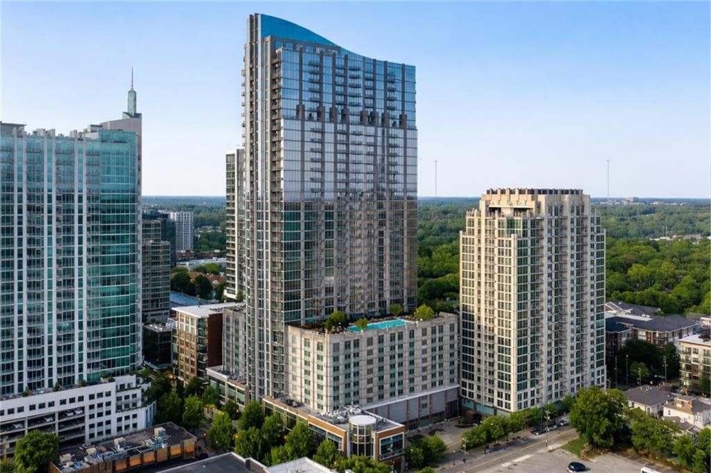1 bedroom, 1 bathroom, 802 sq ft condominium sold at 855 Peachtree Street 2501, Atlanta, GA 30308