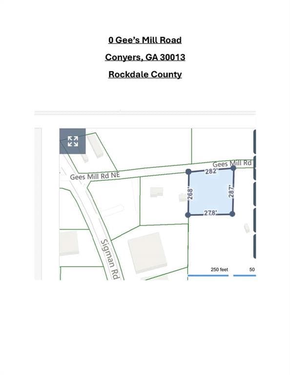 unimproved land for sale at 2451 Gees Mill Road, Conyers, GA 30013 — photo 1 of 1