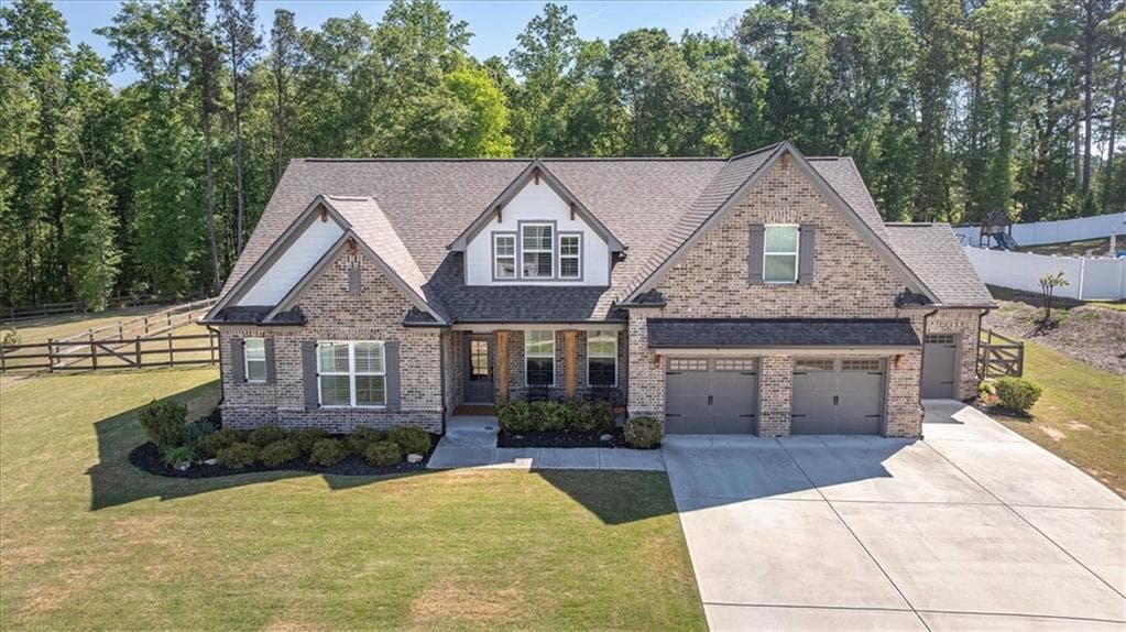 4 bedroom, 5 bathroom, 3,598 sq ft single family residence sold at 1607 Muscadine Drive, Hoschton, GA 30548