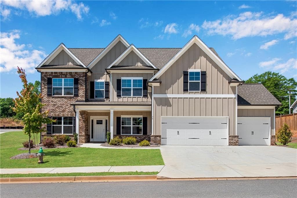 5 bedroom, 4 bathroom, 3,420 sq ft single family residence sold at 76 Hidden Fields Way, Hoschton, GA 30548