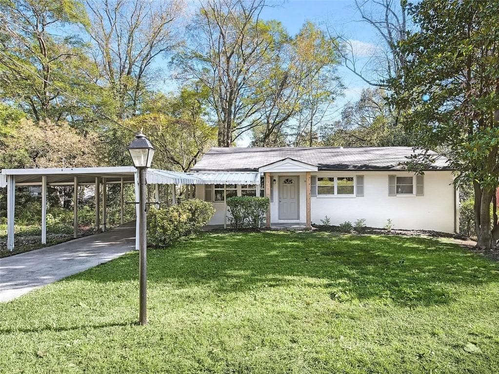 3 bedroom, 1 bathroom, 1,000 sq ft single family residence sold at 1703 Barrett Drive, Atlanta, GA 30318