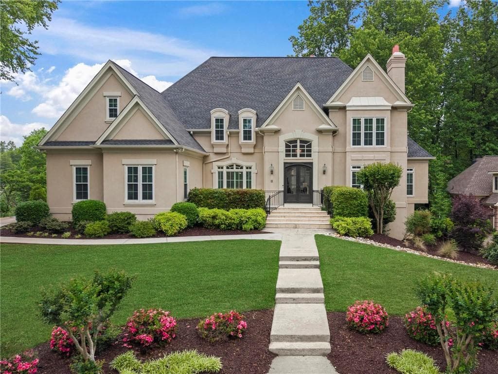 6 bedroom, 6 bathroom, 6,803 sq ft single family residence sold at 1394 Waterford Green Drive, Marietta, GA 30068