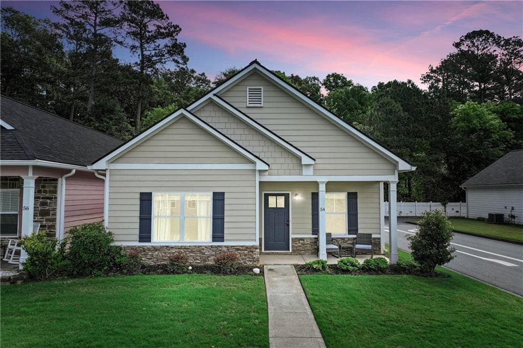 2 bedroom, 2 bathroom, 1,554 sq ft single family residence sold at 54 Calloway Lane, Cartersville, GA 30120