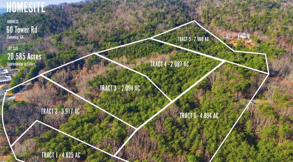unimproved land for sale at 0 Tower Road, Cumming, GA 30040 — photo 2