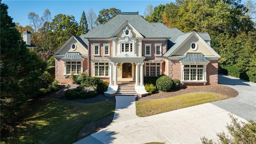 6 bedroom, 7 bathroom, 11,978 sq ft single family residence sold at 9390 Colonnade Trail, Alpharetta, GA 30022