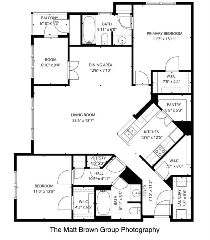 2 bedroom, 2 bathroom, 1,375 sq ft condominium for rent at 1250 Parkwood Circle 2201, Atlanta, GA 30339 for $2,000 a month — photo 3