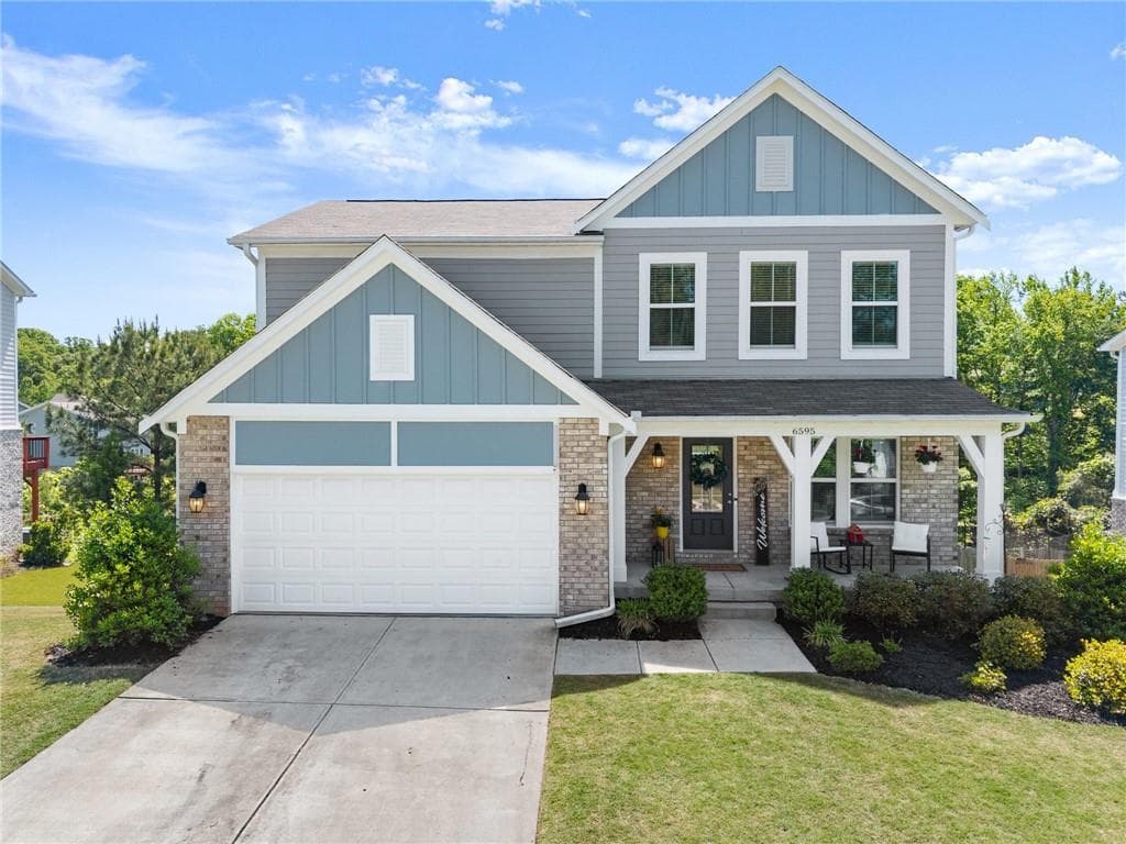 4 bedroom, 3 bathroom, 2,000 sq ft single family residence sold at 6595 Lantana Village Way, Cumming, GA 30028