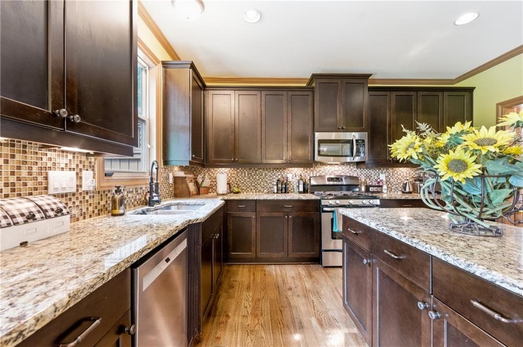 5 bedroom, 3 bathroom, 3,574 sq ft single family residence sold at 2749 Prado Lane, Marietta, GA 30066