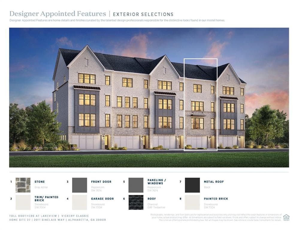 3 bedroom, 5 bathroom, 3,700 sq ft townhouse for sale at 2011 SINCLAIR Way, Alpharetta, GA 30009 — photo 2