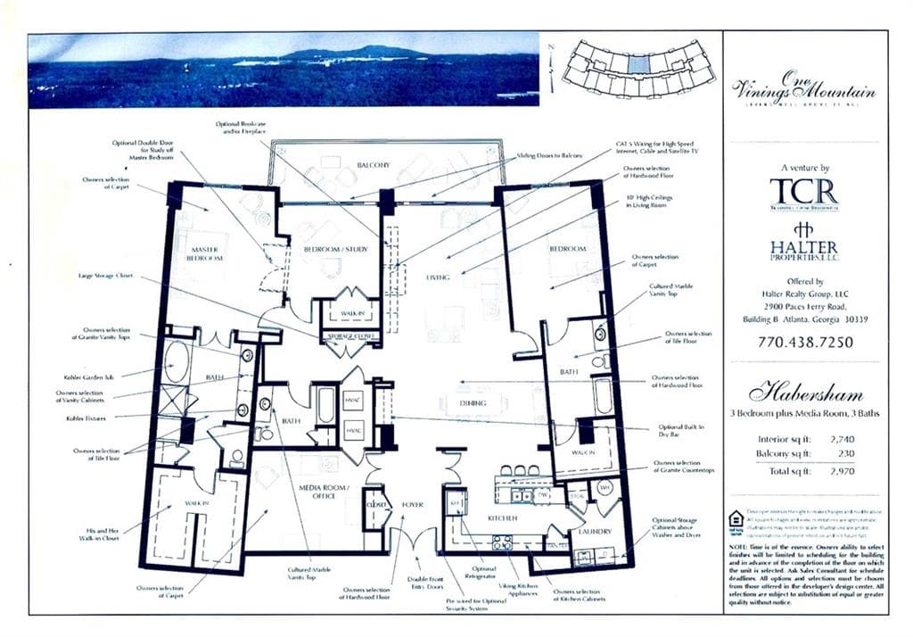 3 bedroom, 3 bathroom, 2,970 sq ft condominium under contract at 2950 Mount Wilkinson Parkway 904, Atlanta, GA 30339 — photo 10