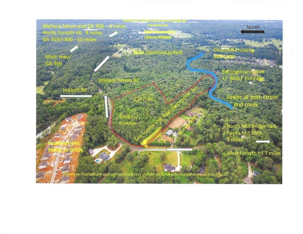 unimproved land for sale at 00 Wallace Tatum Road, Cumming, GA 30028