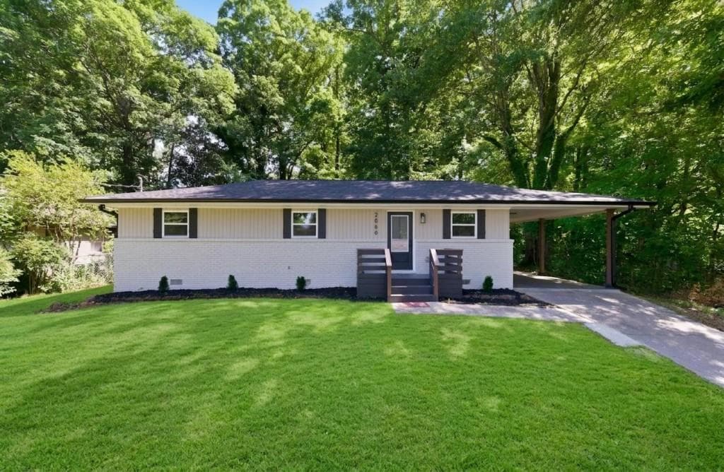 3 bedroom, 2 bathroom single family residence sold at 2866 Lancaster Drive, East Point, GA 30344