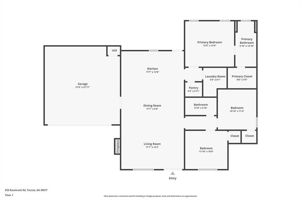 3 bedroom, 2 bathroom, 1,479 sq ft single family residence for sale at 711 Racetrack Road, Toccoa, GA 30577 — photo 8