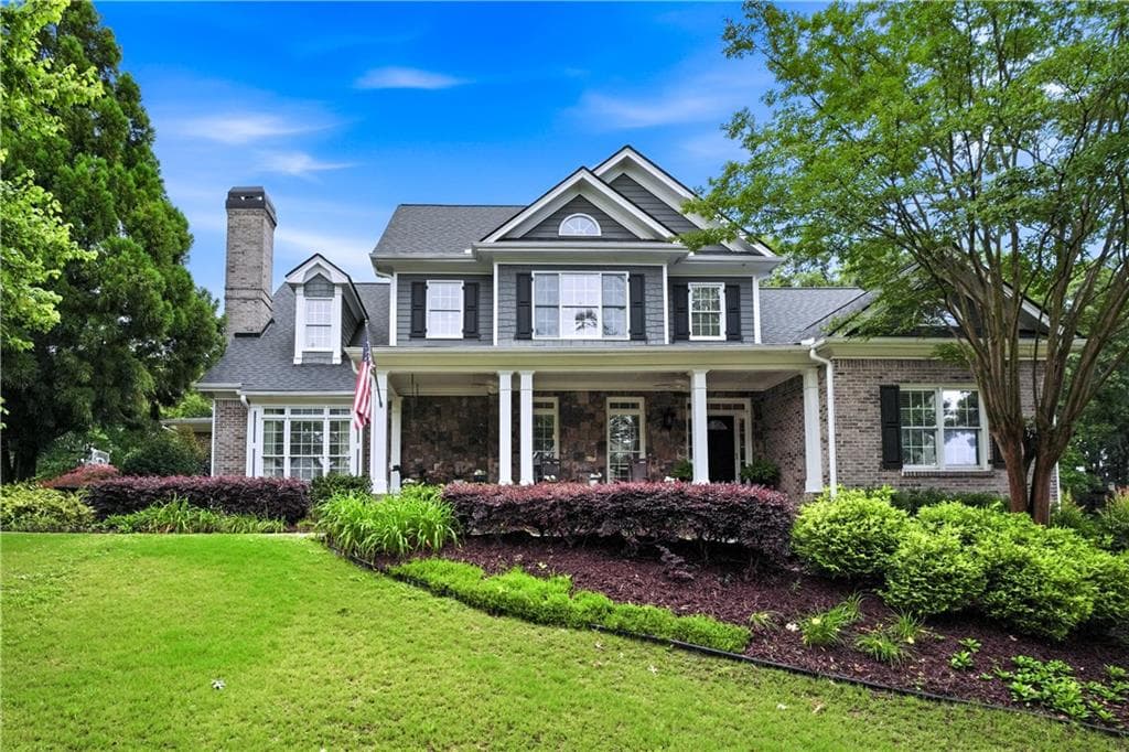 6 bedroom, 6 bathroom, 6,866 sq ft single family residence for sale at 2585 Shumard Oak Drive, Braselton, GA 30517