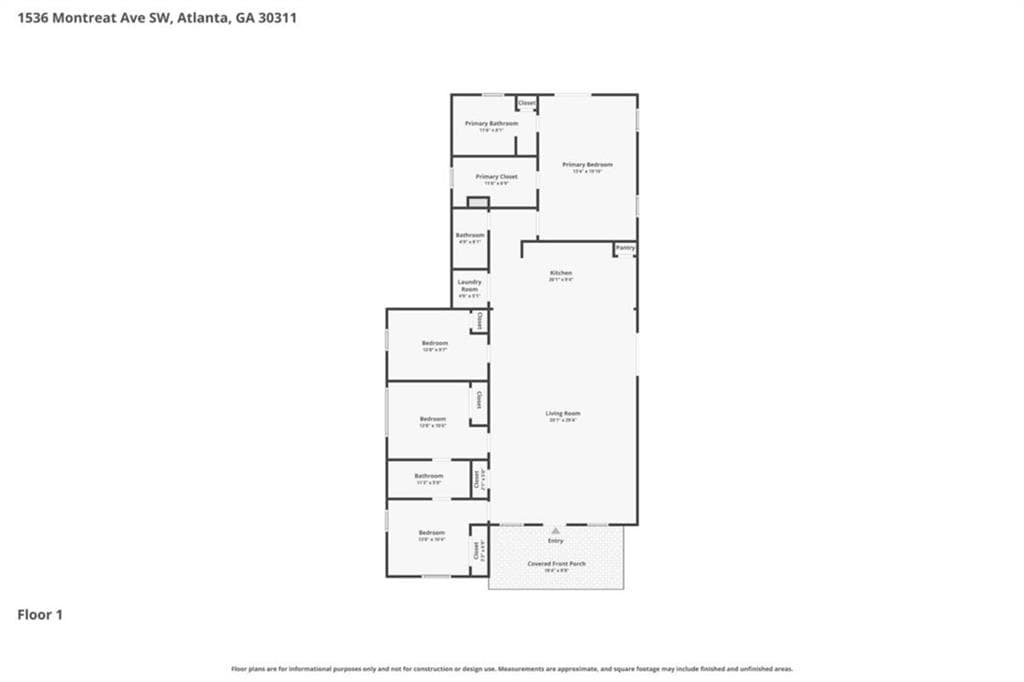 4 bedroom, 3 bathroom, 1,900 sq ft single family residence under contract at 1536 Montreat Avenue, Atlanta, GA 30311 — photo 2