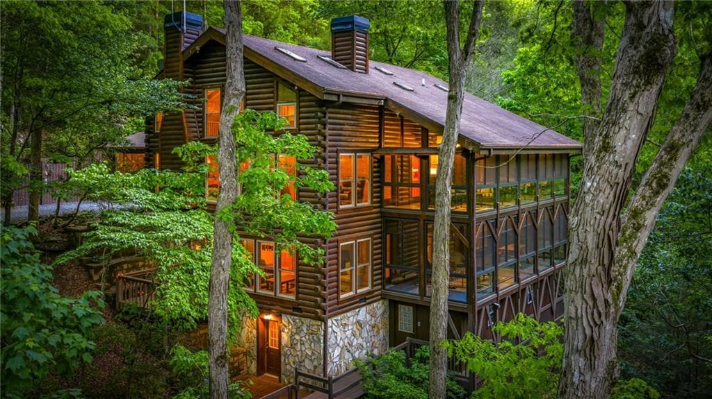 5 bedroom, 6 bathroom, 4,485 sq ft single family residence under contract at 4396 Highway 382, Ellijay, GA 30540