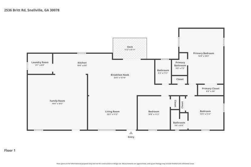 3 bedroom, 3 bathroom, 1,802 sq ft single family residence for sale at 2536 Britt Road, Snellville, GA 30078 — photo 2