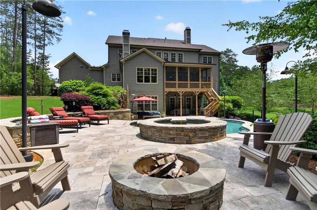 6 bedroom, 6 bathroom, 7,123 sq ft single family residence for sale at 5365 Lake Redwine Cove, Acworth, GA 30101